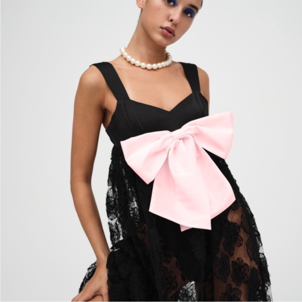 For Love And Lemons Leah Maxi Dress Size S Sheer Lace NWT - Picture 2 of 10